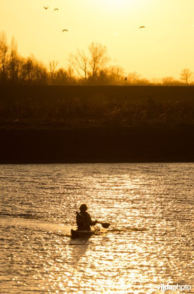 Kanovaren op de IJssel