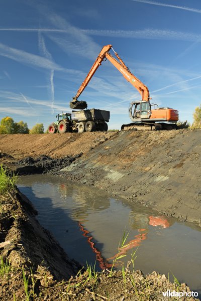 Uitgraven van oude Schelde