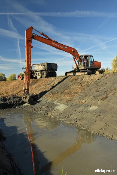 Uitgraven van oude Schelde