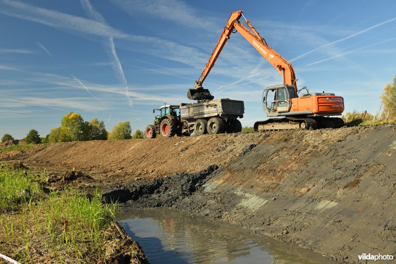 Uitgraven van oude Schelde