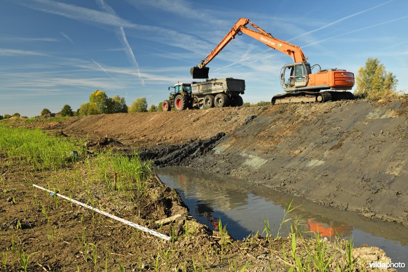 Uitgraven van oude Schelde