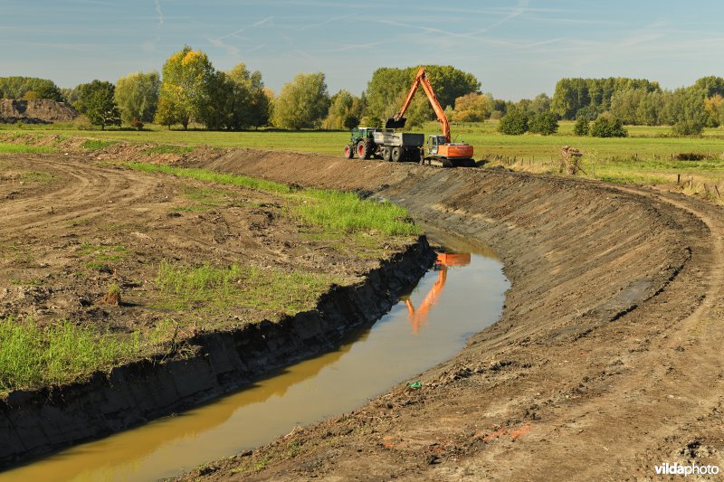 Uitgraven van oude Schelde