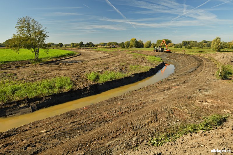 Uitgraven van oude Schelde