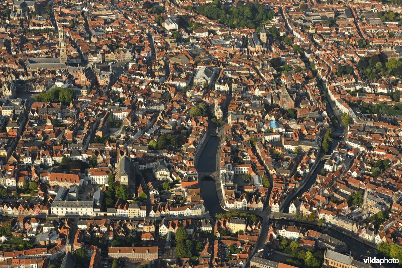 Luchtfoto van Brugge