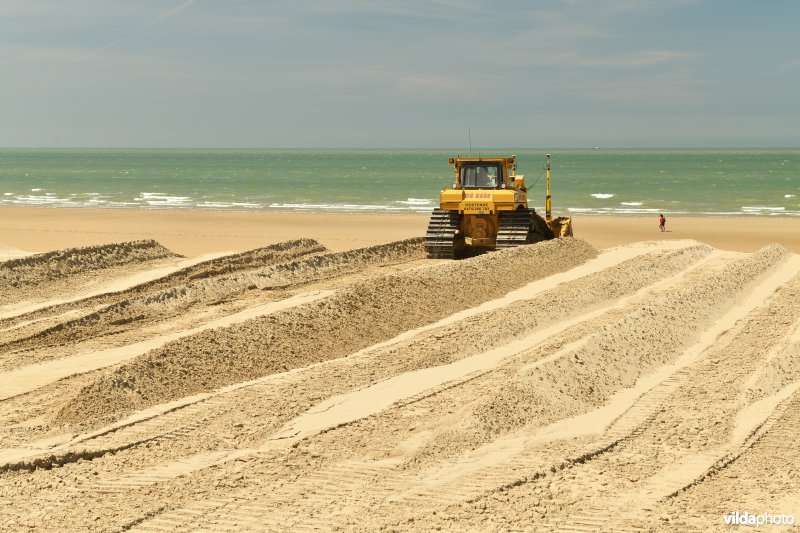 Ophogen van strand