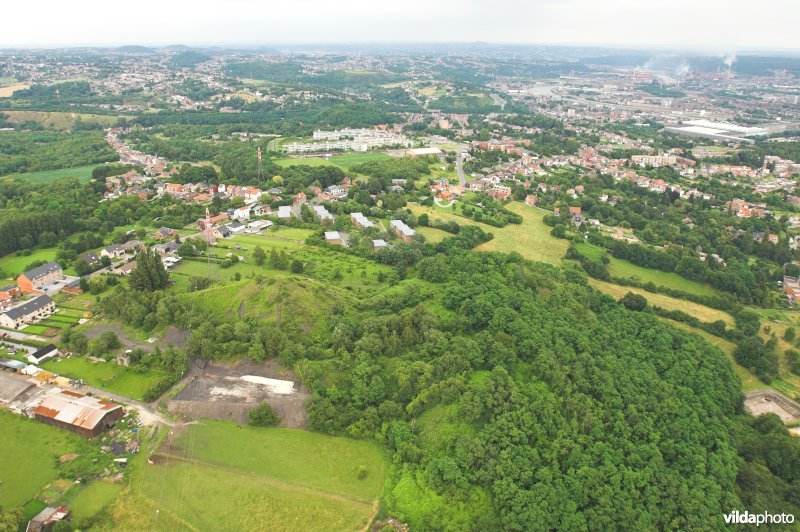 Luchtfoto van de terril Champoiseaux