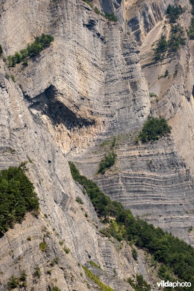 Geologische lagen in rotsformaties