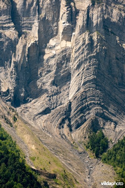 Geologische lagen in rotsformaties