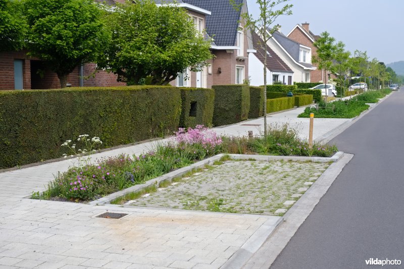 Waterdoorlatende parkeerplaats