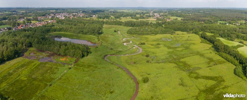 Zwarte Beek meandert door de vallei