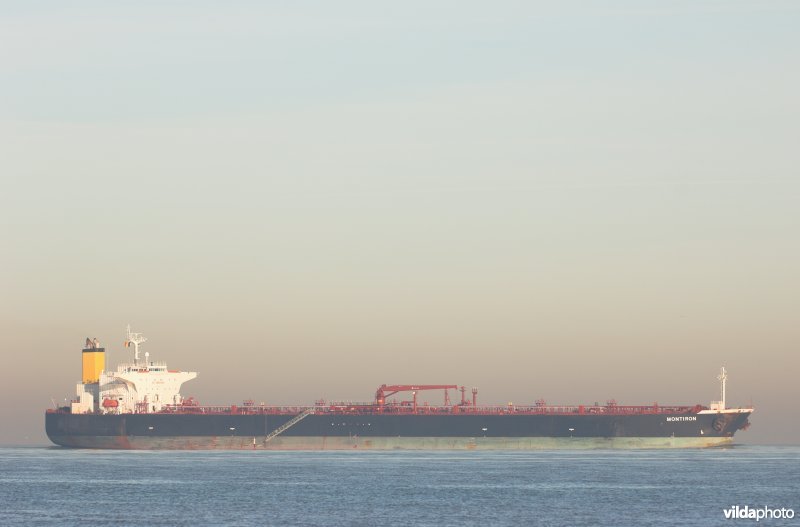 Tanker op de Noordzee