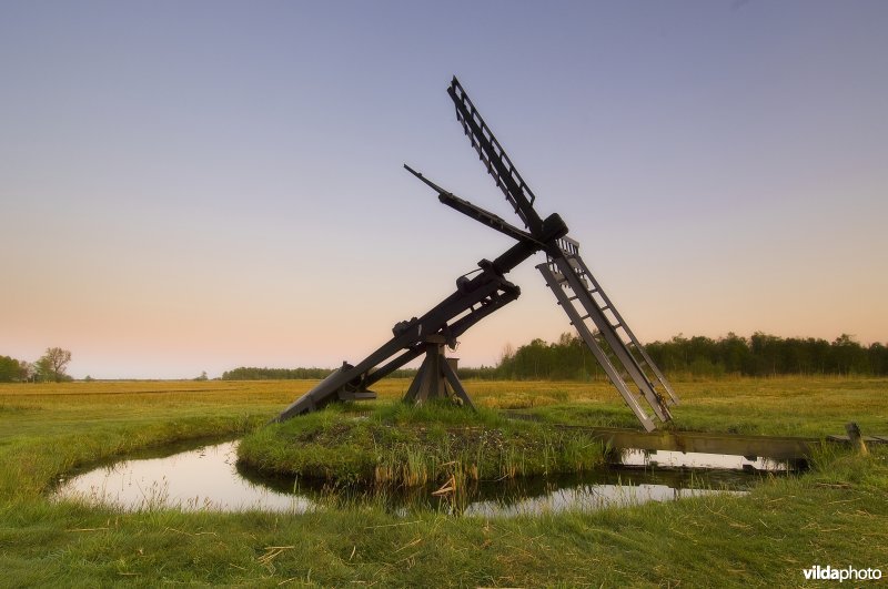 Tjaskermolen in De Weerribben Nationaal Park