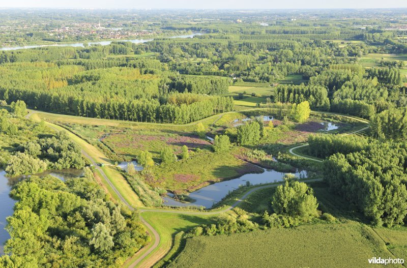Luchtfoto van het Lippenbroek