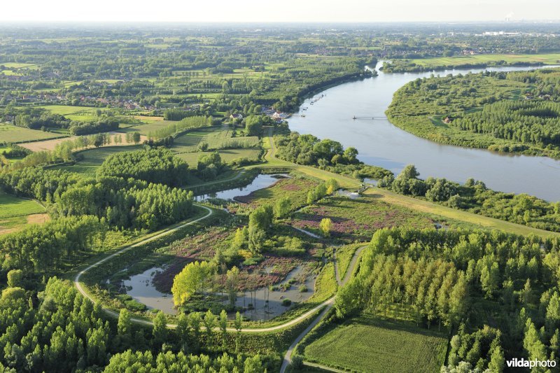 Luchtfoto van het Lippenbroek