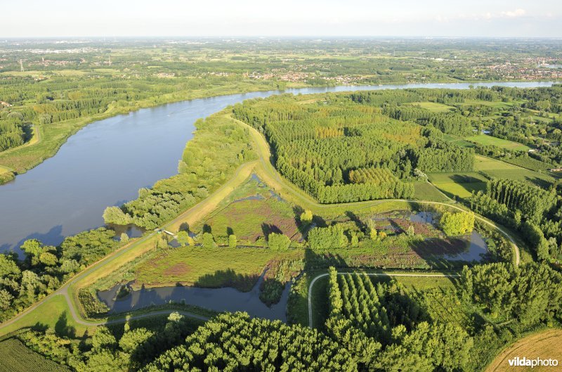 Luchtfoto van het Lippenbroek