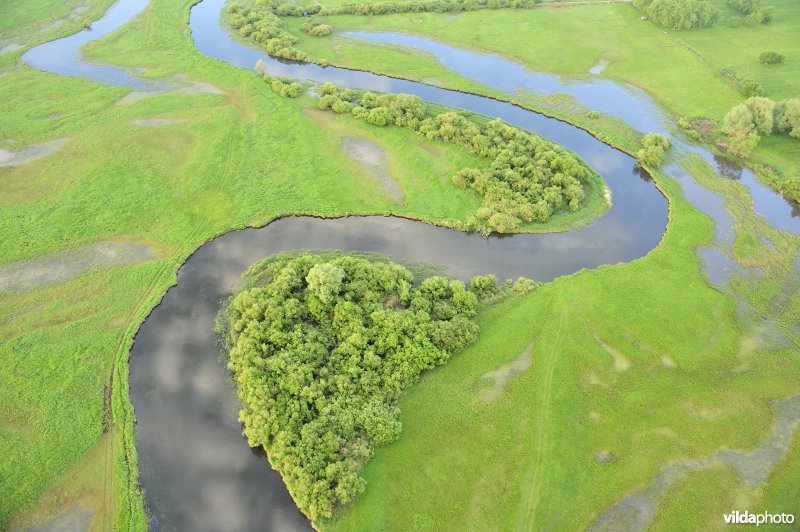 Luchtfoto van de Biebrza
