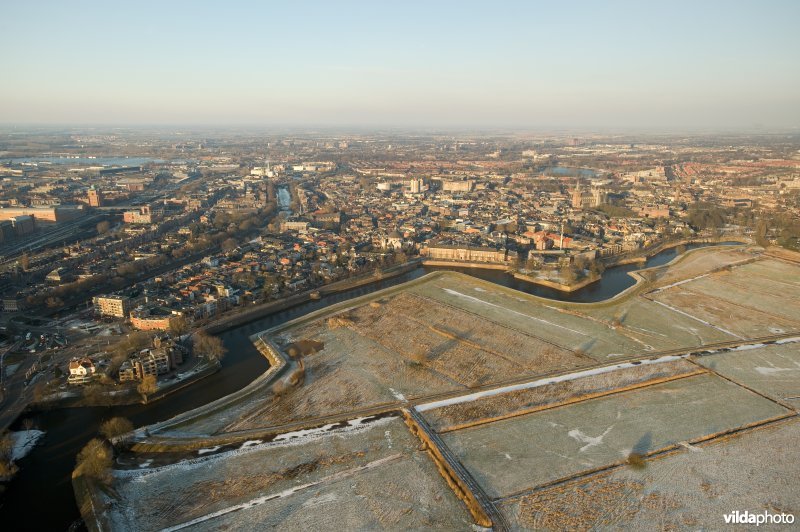 Luchtfoto van de Bastion van Vucht