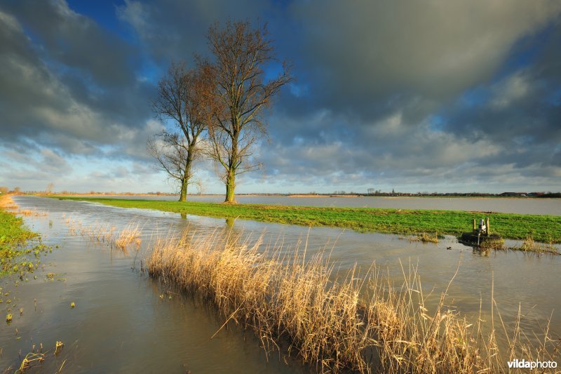 Kemmelbeek en overstroomde Noordschotebroek