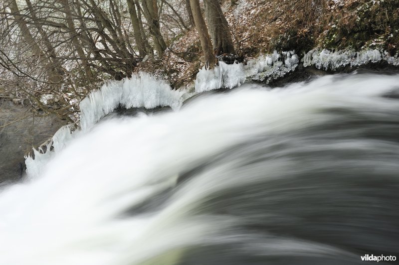 Waterval van Coo in de winter