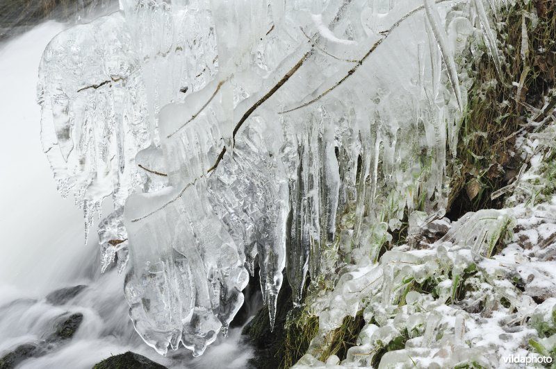 Waterval van Coo in de winter
