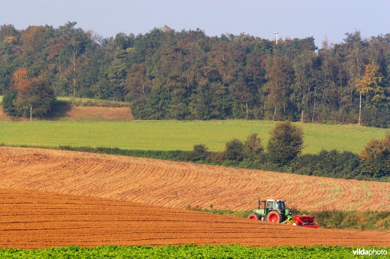 Tractor aan het werk