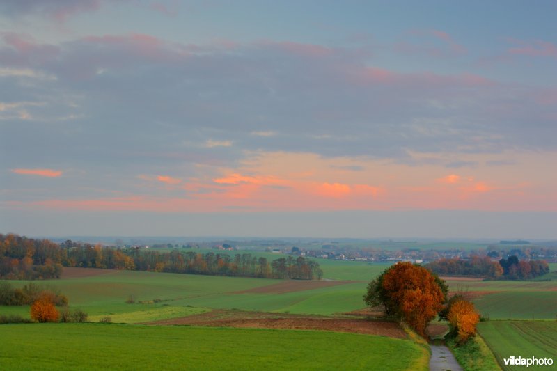 Zonsondergang boven Bertem