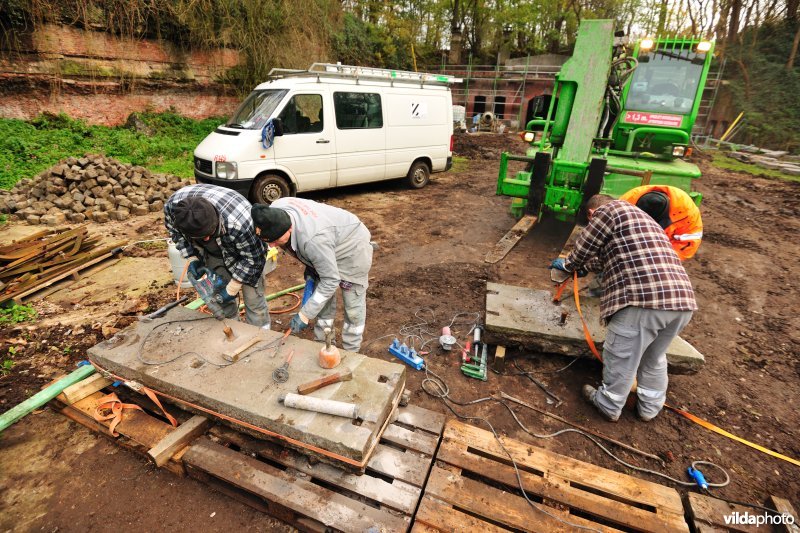 Renovatiewerken aan Fort Steendorp