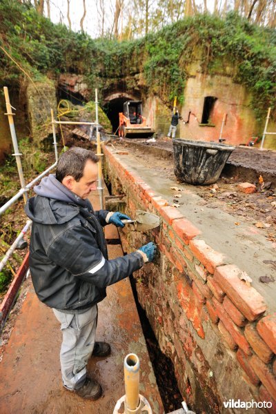 Renovatiewerken aan Fort Steendorp