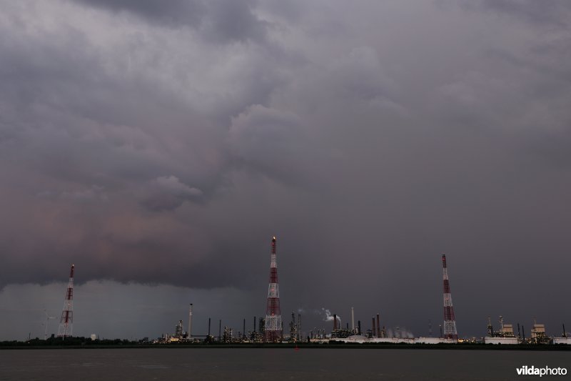 Onweer boven de Schelde