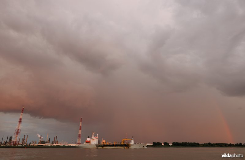 Onweer boven de Schelde