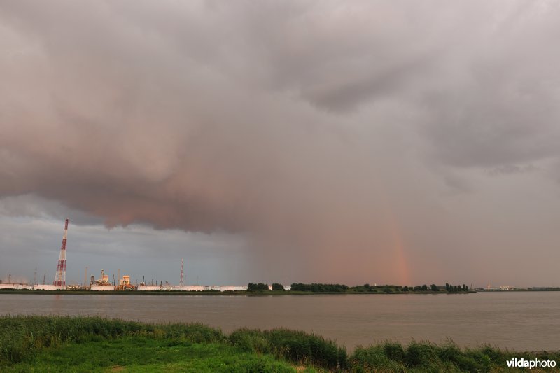 Onweer boven de Schelde